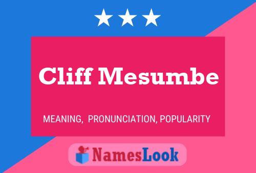 ملصق اسم Cliff Mesumbe