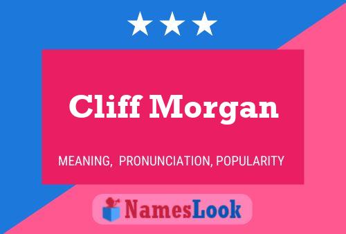 ملصق اسم Cliff Morgan