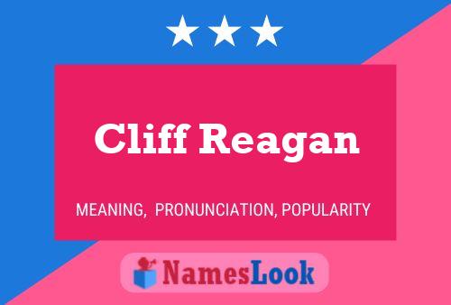 ملصق اسم Cliff Reagan