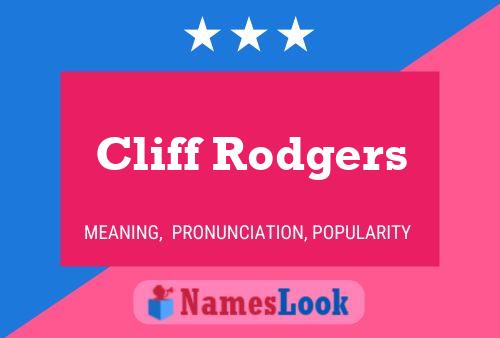 ملصق اسم Cliff Rodgers