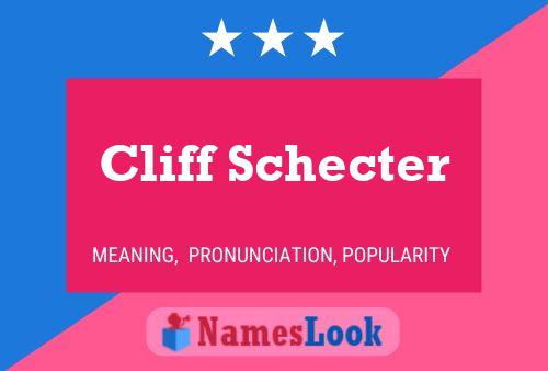 ملصق اسم Cliff Schecter