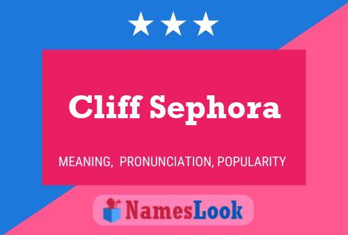 ملصق اسم Cliff Sephora