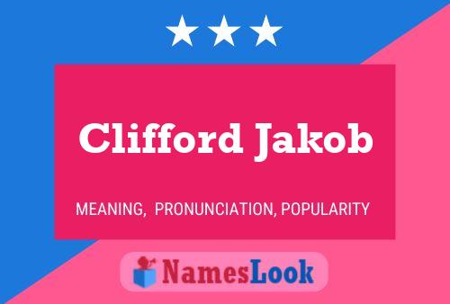 ملصق اسم Clifford Jakob