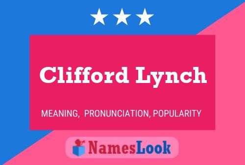 ملصق اسم Clifford Lynch