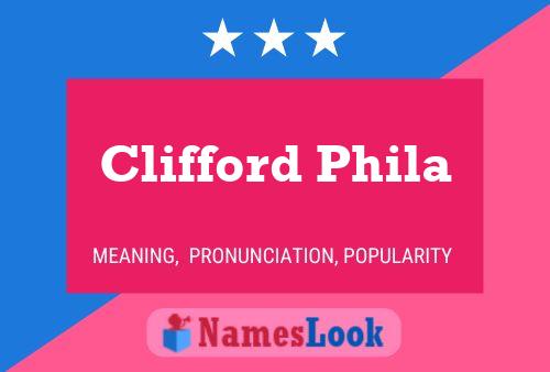 ملصق اسم Clifford Phila