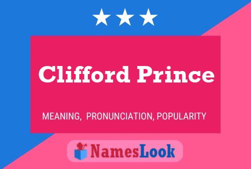 ملصق اسم Clifford Prince