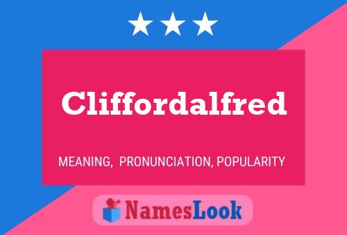 ملصق اسم Cliffordalfred