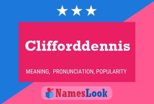 ملصق اسم Clifforddennis