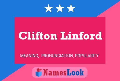 ملصق اسم Clifton Linford