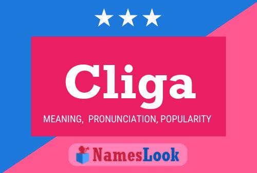 ملصق اسم Cliga