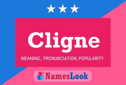 ملصق اسم Cligne