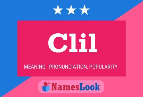 ملصق اسم Clil