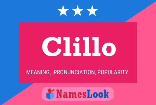 ملصق اسم Clillo