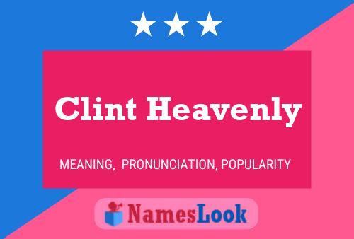 ملصق اسم Clint Heavenly