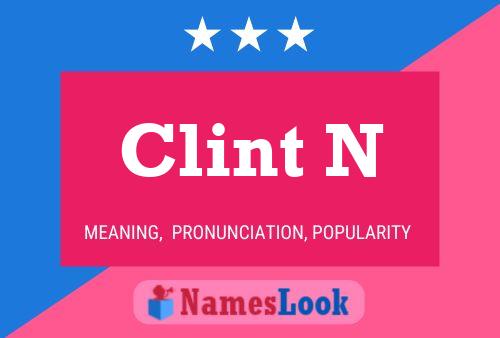 ملصق اسم Clint N