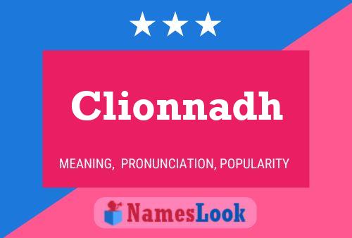 ملصق اسم Clionnadh