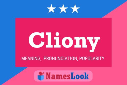 ملصق اسم Cliony