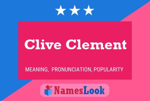 ملصق اسم Clive Clement