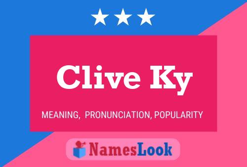 ملصق اسم Clive Ky