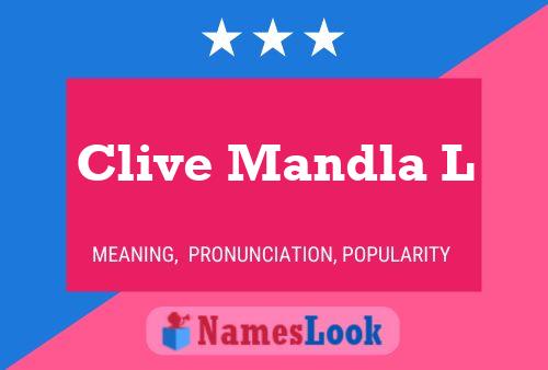 ملصق اسم Clive Mandla L