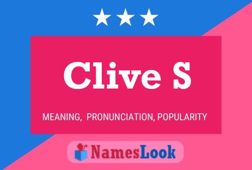 ملصق اسم Clive S