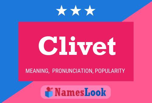 ملصق اسم Clivet