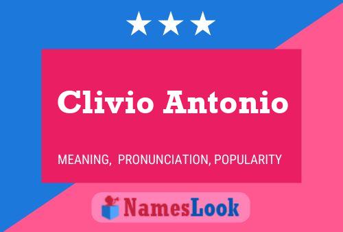 ملصق اسم Clivio Antonio