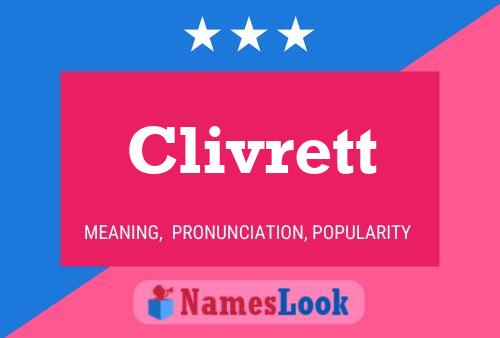 ملصق اسم Clivrett