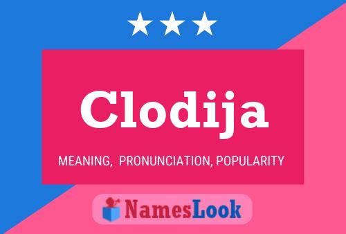 ملصق اسم Clodija