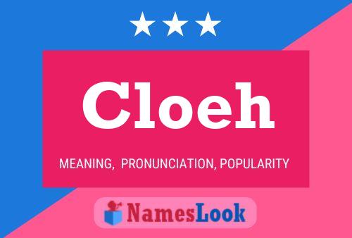 ملصق اسم Cloeh