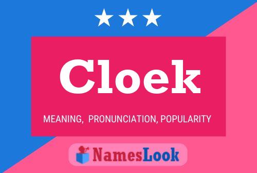 ملصق اسم Cloek