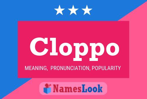 ملصق اسم Cloppo