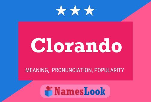 ملصق اسم Clorando