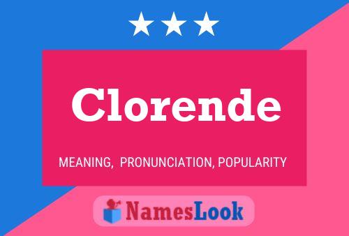 ملصق اسم Clorende