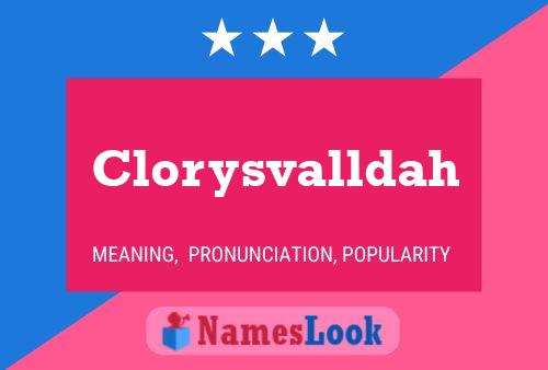 ملصق اسم Clorysvalldah