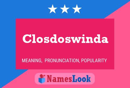 ملصق اسم Closdoswinda