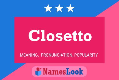 ملصق اسم Closetto