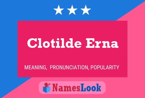 ملصق اسم Clotilde Erna