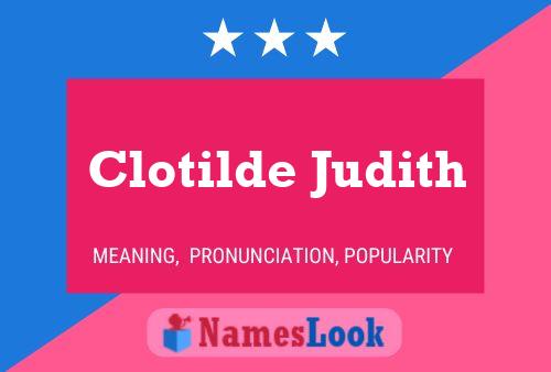 ملصق اسم Clotilde Judith