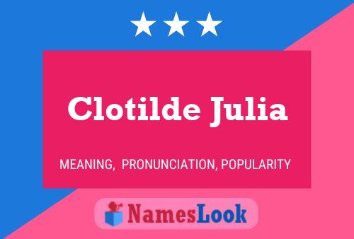 ملصق اسم Clotilde Julia