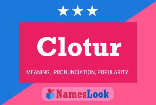 ملصق اسم Clotur