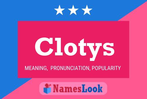 ملصق اسم Clotys