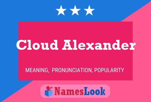 ملصق اسم Cloud Alexander