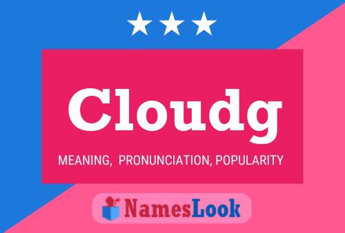 ملصق اسم Cloudg