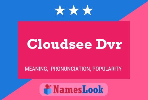 ملصق اسم Cloudsee Dvr