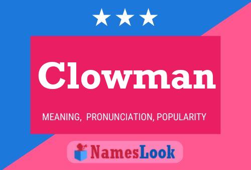 ملصق اسم Clowman