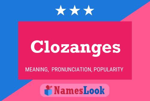 ملصق اسم Clozanges