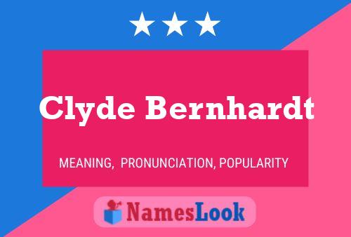 ملصق اسم Clyde Bernhardt