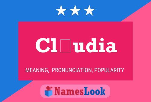 ملصق اسم Cláudia