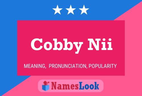 ملصق اسم Cobby Nii